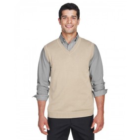 D477 Devon & Jones Adult V-Neck Sweater Vest