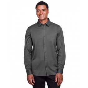 DG20Z Devon & Jones CrownLux Men's Performance Plaited Button Down Shirt