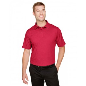 DG22 Devon & Jones CrownLux Men's Address Melange Performance Polo Shirt