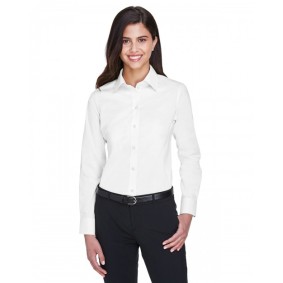 DG530W Devon & Jones Ladies' Crown Collection Woven Solid Stretch Twill Shirt