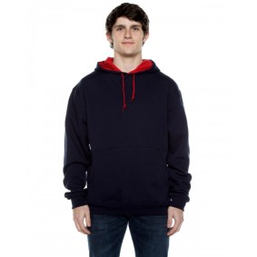 F1023 Beimar Drop Ship Unisex Contrast Hooded Sweatshirt