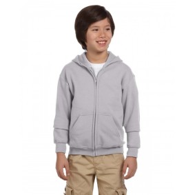 G186B Gildan Youth Heavy Blend Full-Zip Hooded Sweatshirt