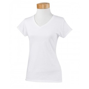 G64VL Gildan Ladies' SoftStyle Fitted V Neck T-Shirt