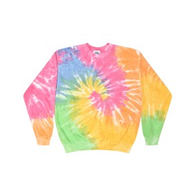 H8100 Tie-Dye Adult Crewneck Sweatshirt