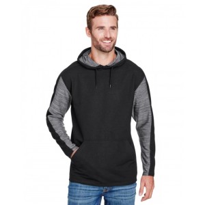 JA8435 J America Adult Omega Stretch Hooded Sweatshirt