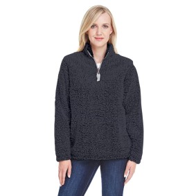 JA8451 J America Ladies' Epic Sherpa Quarter Zip Jacket