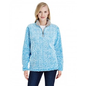 JA8451 J America Ladies' Epic Sherpa Quarter Zip Jacket