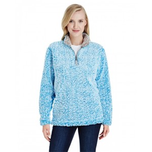 JA8451 J America Ladies' Epic Sherpa Quarter Zip Jacket