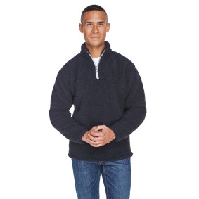 JA8454 J America Adult Epic Sherpa Quarter Zip Sweatshirt