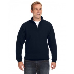 JA8634 J America Adult Heavyweight Quarter-Zip Fleece Shirt