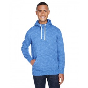 JA8677 J America Adult Melange Fleece Pullover Hooded Sweatshirt