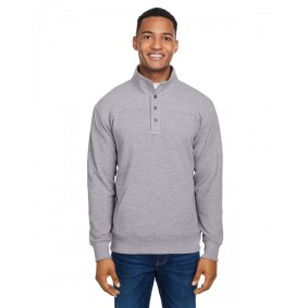 JA8708 J America Ripple Fleece Snap Pullover Sweatshirt