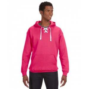 JA8830 J America Adult Sport Lace Hooded Sweatshirt