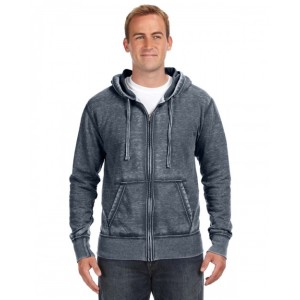 JA8916 J America Adult Vintage Zen Full-Zip Fleece Hooded Sweatshirt