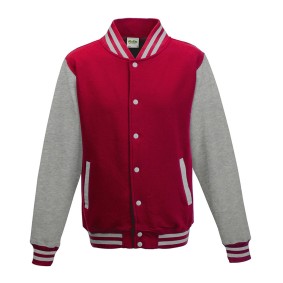 JHY043 Just Hoods By AWDis Youth 80/20 Heavyweight Letterman Jacket