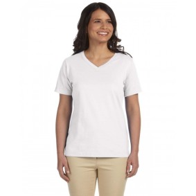 L-3587 LAT Ladies' Premium Jersey V Neck T-Shirt