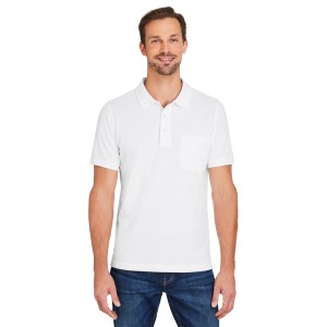 M205P Harriton Men's Valiant Snag Protect Pocket Cotton Polo Shirt