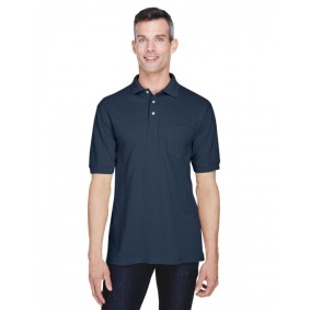 M265P Harriton Men's Easy Blend Wrinkle Free Polo Shirt with Pocket