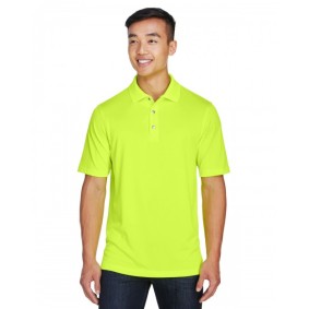 M345 Harriton Men's Advantage Snag Protection Plus IL Snap Placket Moisture Wicking Polo Shirt