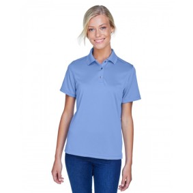 M345W Harriton Ladies' Advantage Snag Protection Plus IL Snap Placket Moisture Wicking Polo Shirt