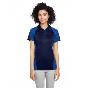 M385W Harriton Ladies' Advantage Snag Protection Plus IL Colorblock Polo Shirt