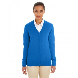 M425W Harriton Ladies' Pilbloc V-Neck Button Cardigan Sweater