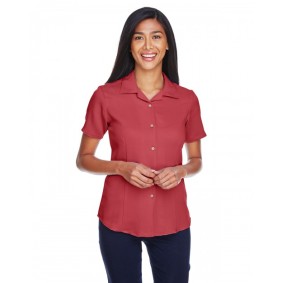 M570W Harriton Ladies' Bahama Cord Camp Collar Shirt