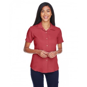 M570W Harriton Ladies' Bahama Cord Camp Collar Shirt