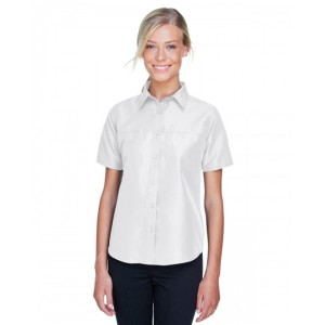 M580W Harriton Ladies' Key West Performance Staff Short Sleeve Woven Shirt