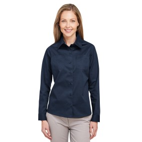 M585LW Harriton Ladies' Advantage IL Long Sleeve Work Shirt