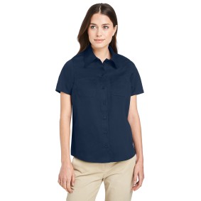 M585W Harriton Ladies' Advantage IL Short Sleeve Work Shirt