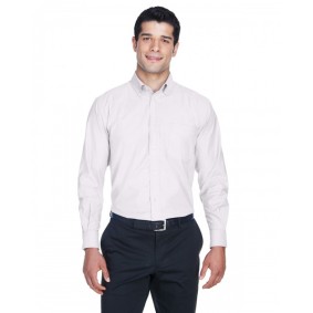 M600 Harriton Men's Long Sleeve Oxford Shirt with Stain-Release