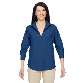 M610W Harriton Ladies' Paradise 3/4-Sleeve Performance Shirt