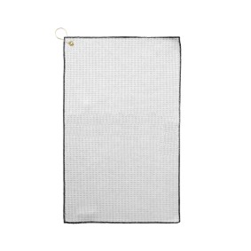 MW26CG Pro Towels Microfiber Waffle Golf Towel with Brass Grommet & Hook