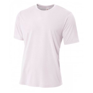 N3264 A4 Men's Shorts Sleeve Spun Poly T-Shirt