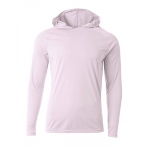 N3409 A4 Men's Cooling Performance Long Sleeve Hooded T-shirt