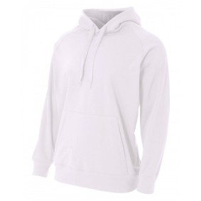 N4237 A4 Men's Solid Tech Fleece Hoodie