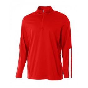 N4262 A4 Adult League Quarter Zip Jacket