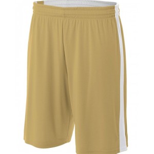 N5284 A4 Adult Reversible Moisture Wicking Shorts