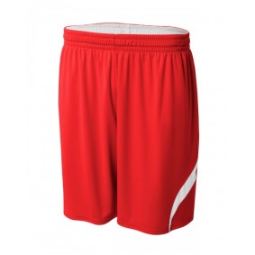 N5364 A4 Adult Performance Double Reversible Basketball Short