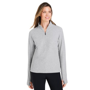 NE725W North End Ladies' Spirit Textured Quarter Zip Sweater