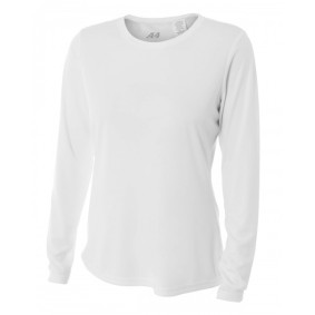 NW3002 A4 Ladies' Long Sleeve Cooling Performance Crew Neck T Shirt