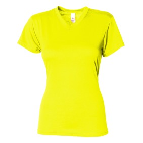 NW3013 A4 Ladies' Softek V Neck T-Shirt