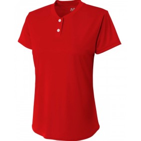 NW3143 A4 Ladies' Tek 2-Button Henley Shirt