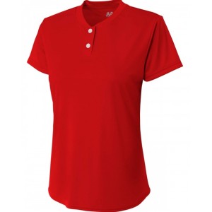 NW3143 A4 Ladies' Tek 2-Button Henley Shirt