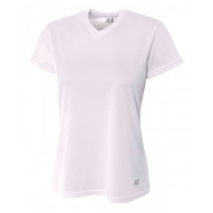 NW3254 A4 Ladies' Birds-Eye Mesh V Neck T-Shirt