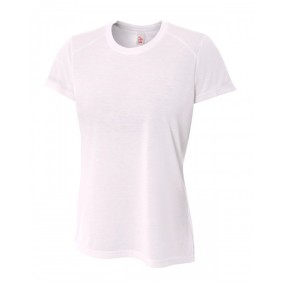 NW3264 A4 Ladies' Shorts Sleeve Spun Poly T-Shirt