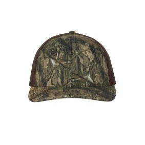 Outdoor Cap OC771C Structured Camo Trucker With Solid Mesh Back Hat