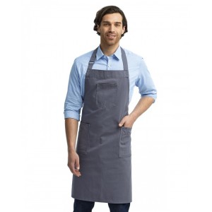 RP132 Artisan Collection by Reprime Unisex Cotton Chino Bib Apron