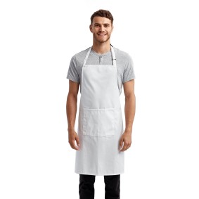 RP154 Artisan Collection by Reprime Unisex 'Colours' Recycled Bib Apron with Pocket